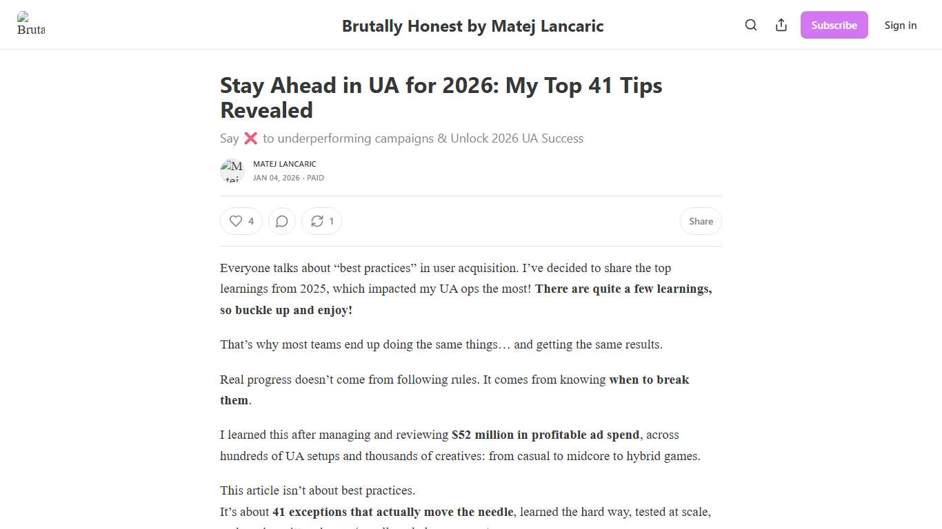 Stay Ahead in UA for 2026: My Top 41 Tips Revealed