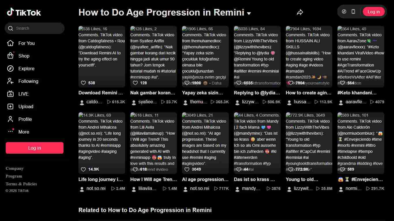 How to Do Age Progression in Remini TikTok